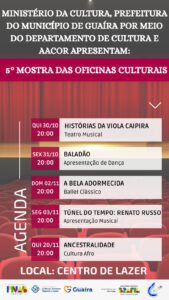 Flyer 5ª Mostra das Oficinas