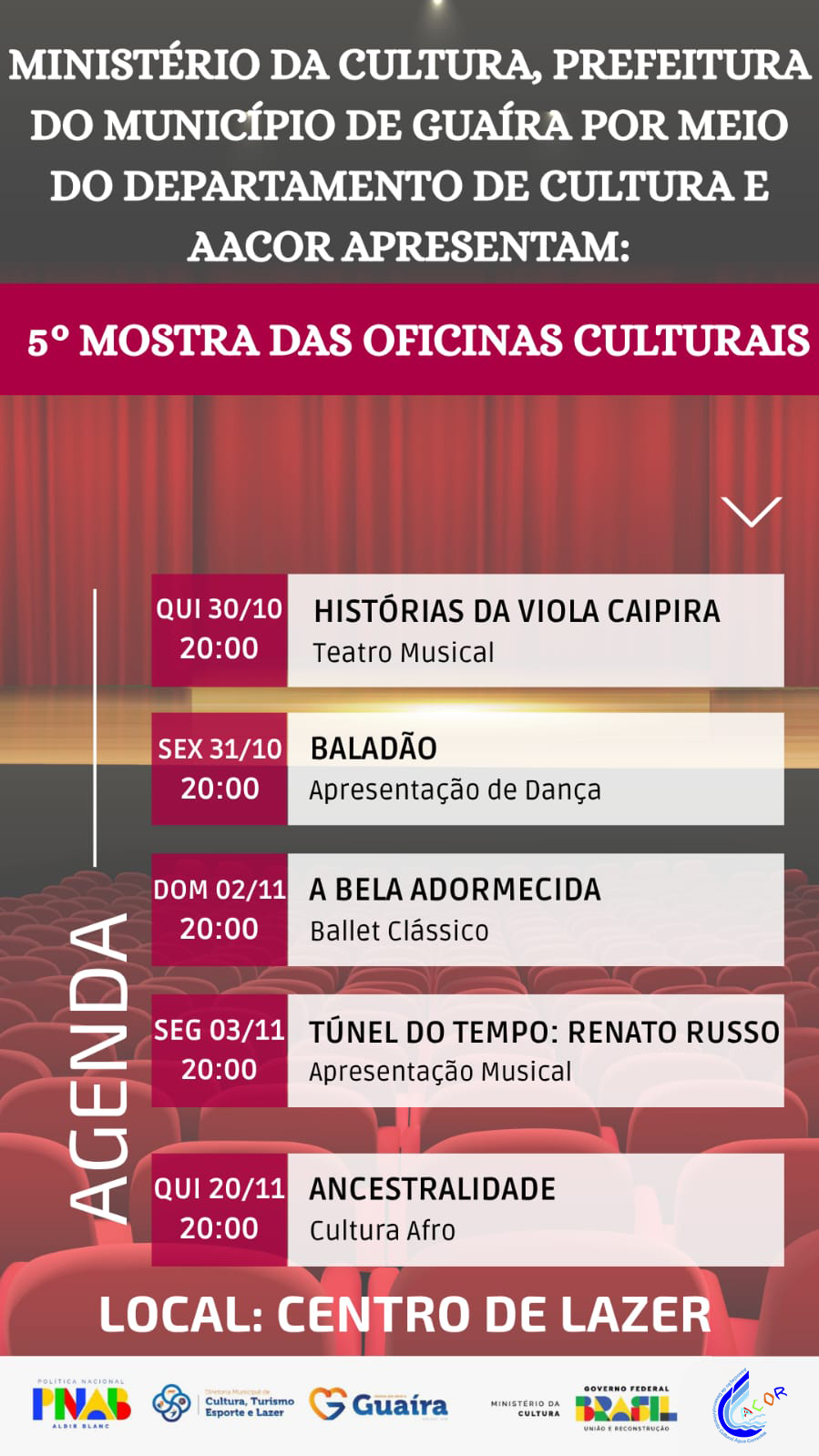 Flyer 5ª Mostra das Oficinas